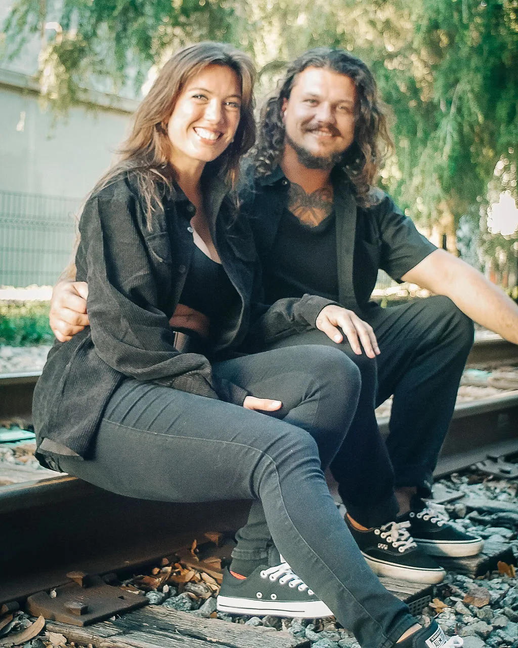 Real couple photographed during an evening in Ybor City