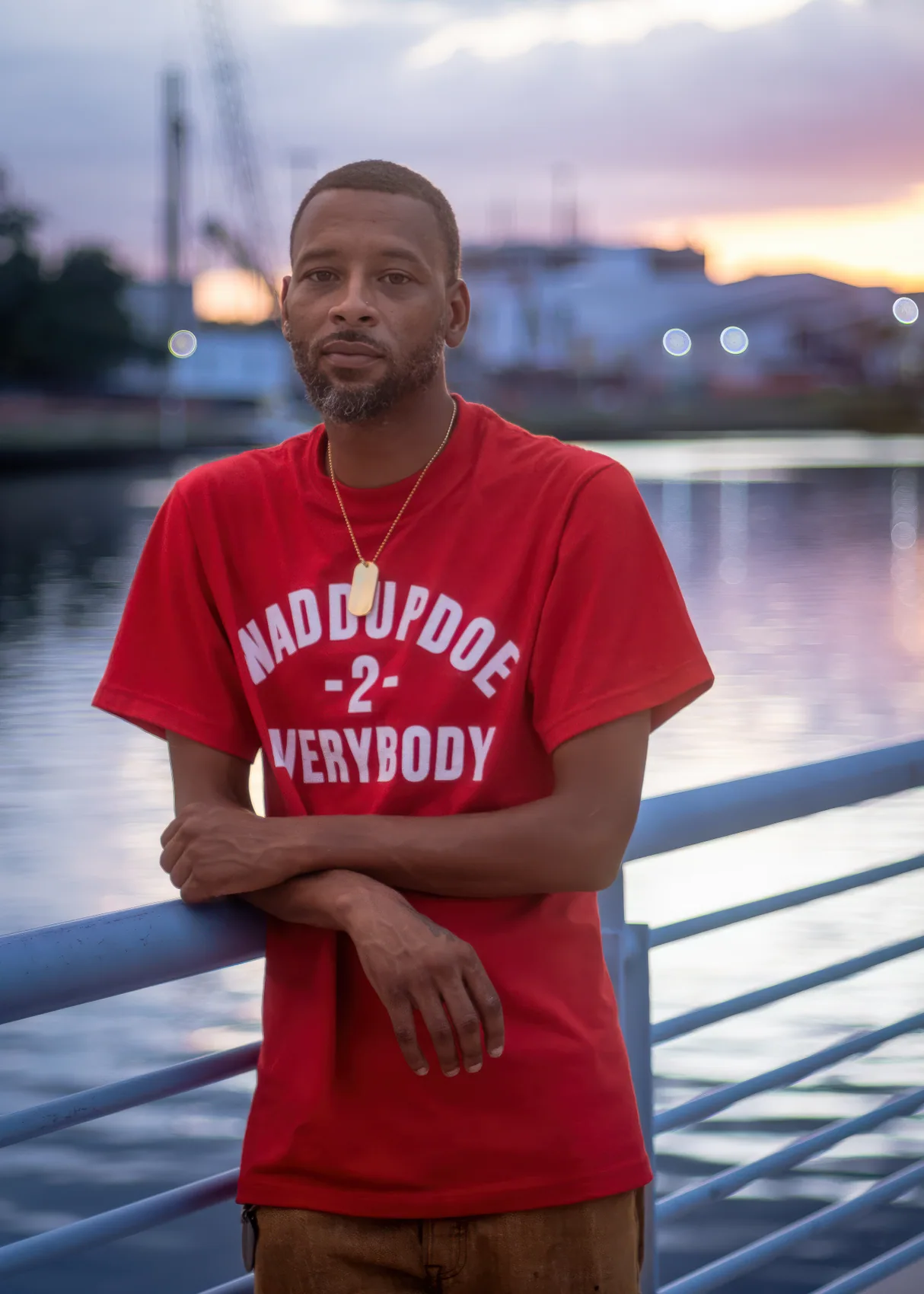 Creative sunset portrait on the Riverwalk