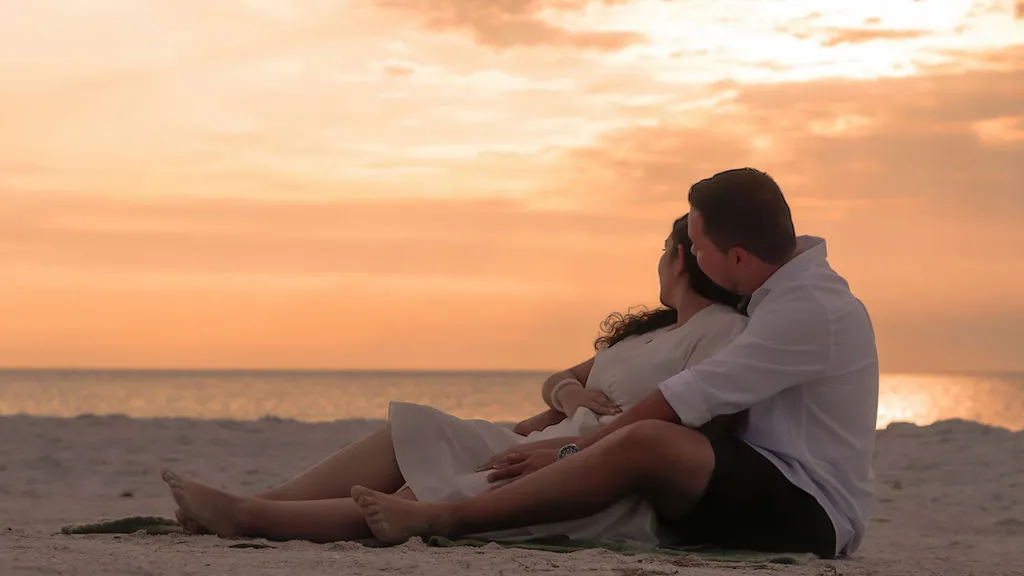 Beach portrait on Clearwater Beach
